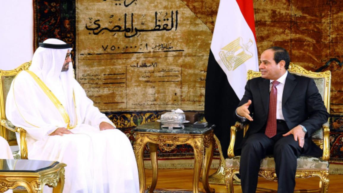 مصر/سياسة/بن زايد والسيسي/(الأناضول)