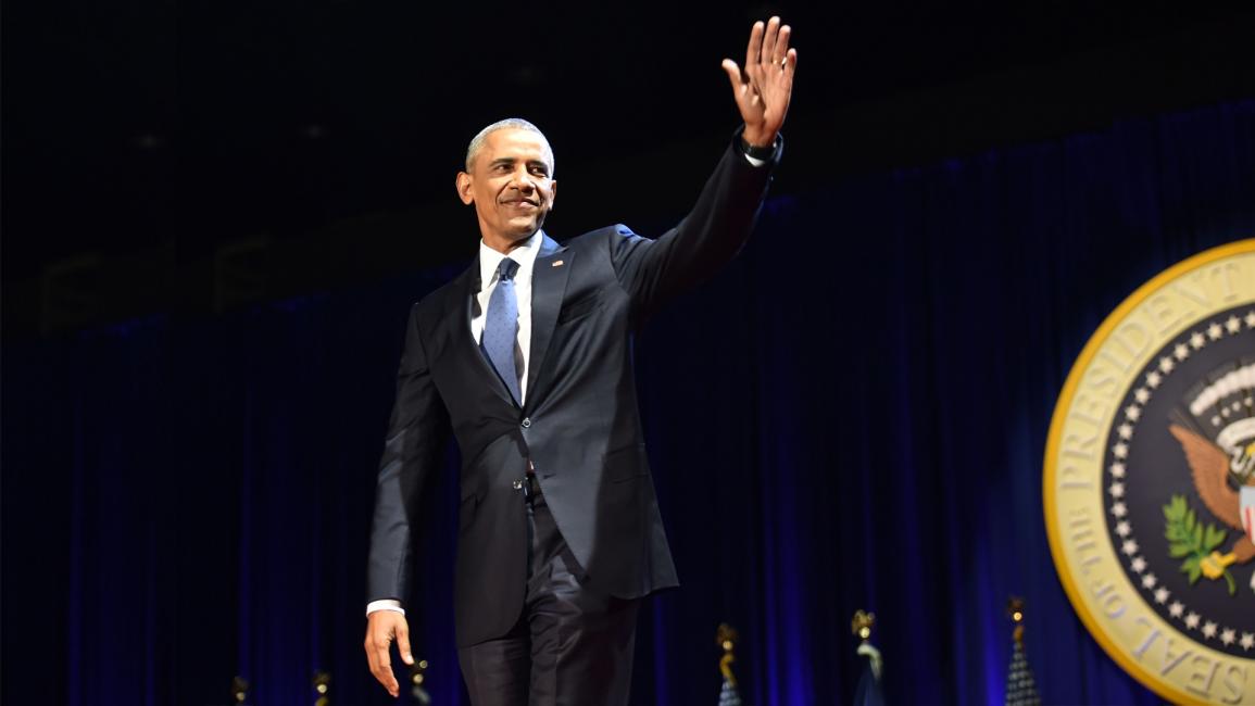 أوباما في وداعه الأخير (NICHOLAS KAMM/AFP)