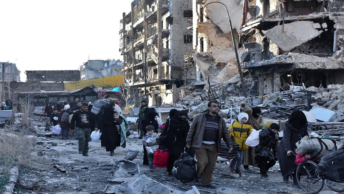 سورية- مجتمع- نازحون من حلب (جورج أورفاليان- فرانس برس)