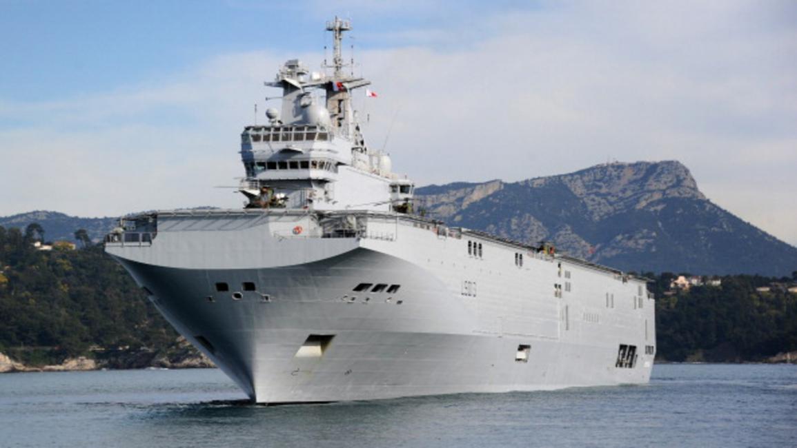 مصر-سياسة-تسلم سفينة حربية فرنسية-02-06-2016