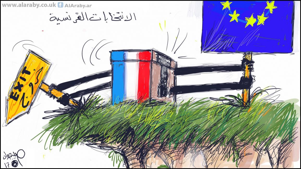 كاريكاتير الانتخابات الفرنسية / حبيب