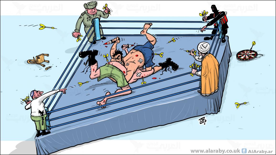 كاريكاتير الحلبة السورية / حجاج