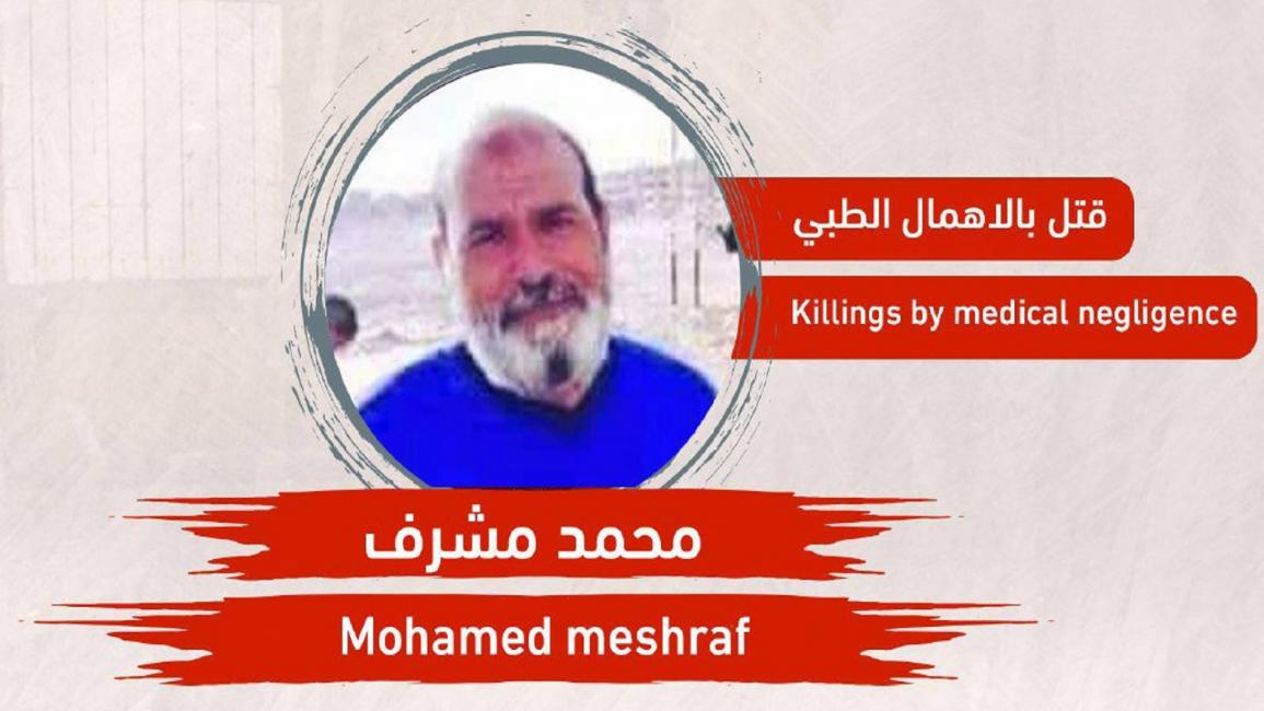 وفاة المعتقل المصري محمد مشرف بالإهمال الطبي (فيسبوك)