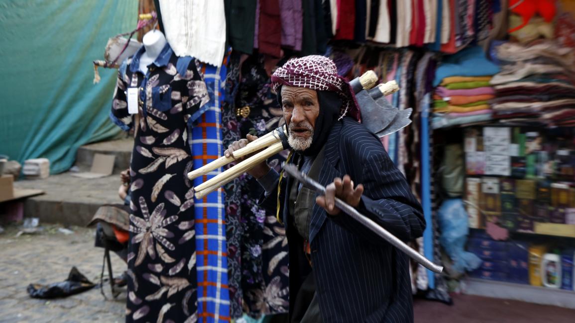 رجل يمني عجوز في صنعاء - اليمن - مجتمع