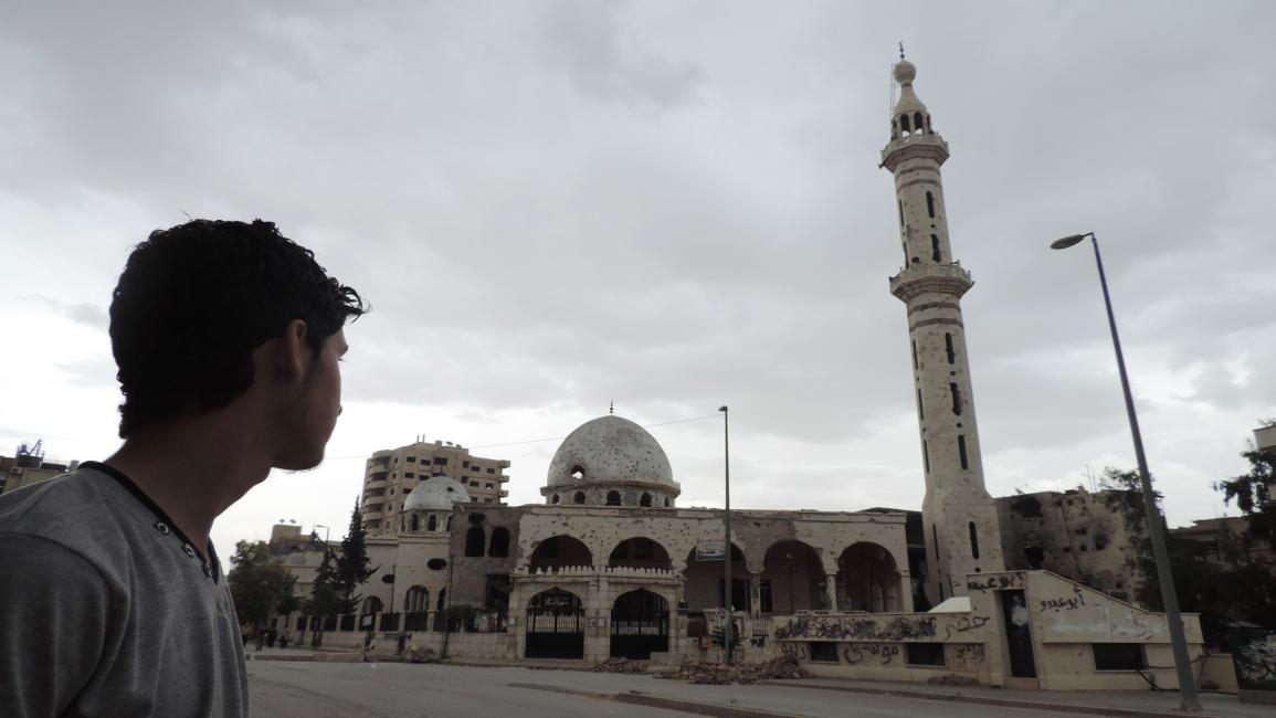 شاب سوري في برزة (STR/فرانس برس)