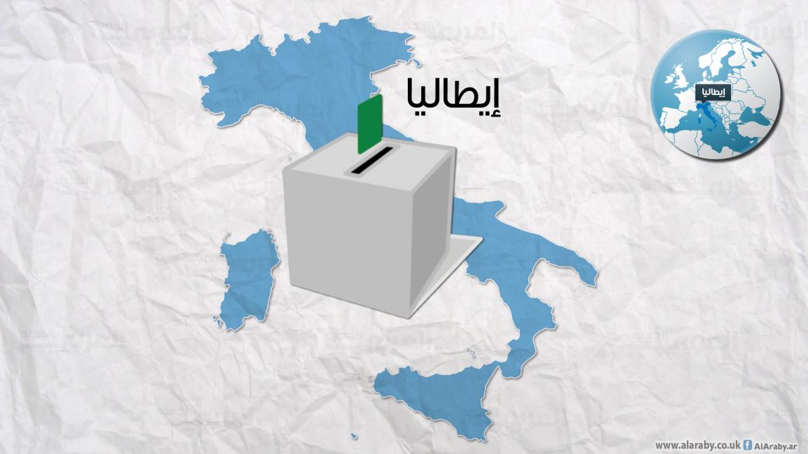خريطة إيطاليا - صندوق الإنتخابات