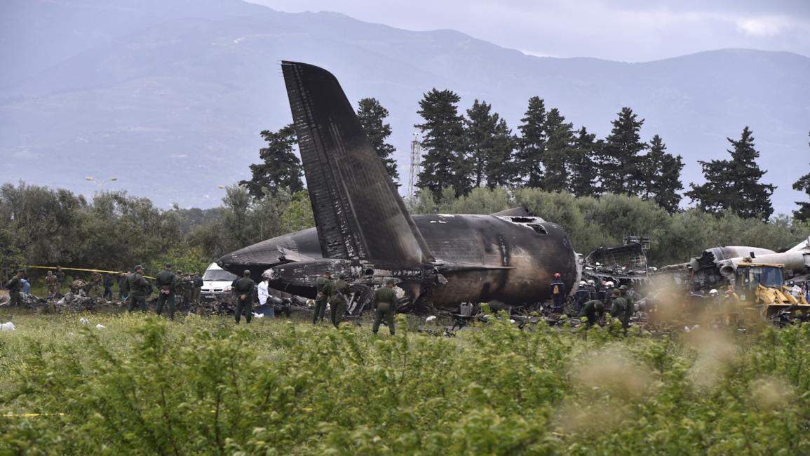 تحطم طائرة عسكرية جزائرية (فرانس برس)