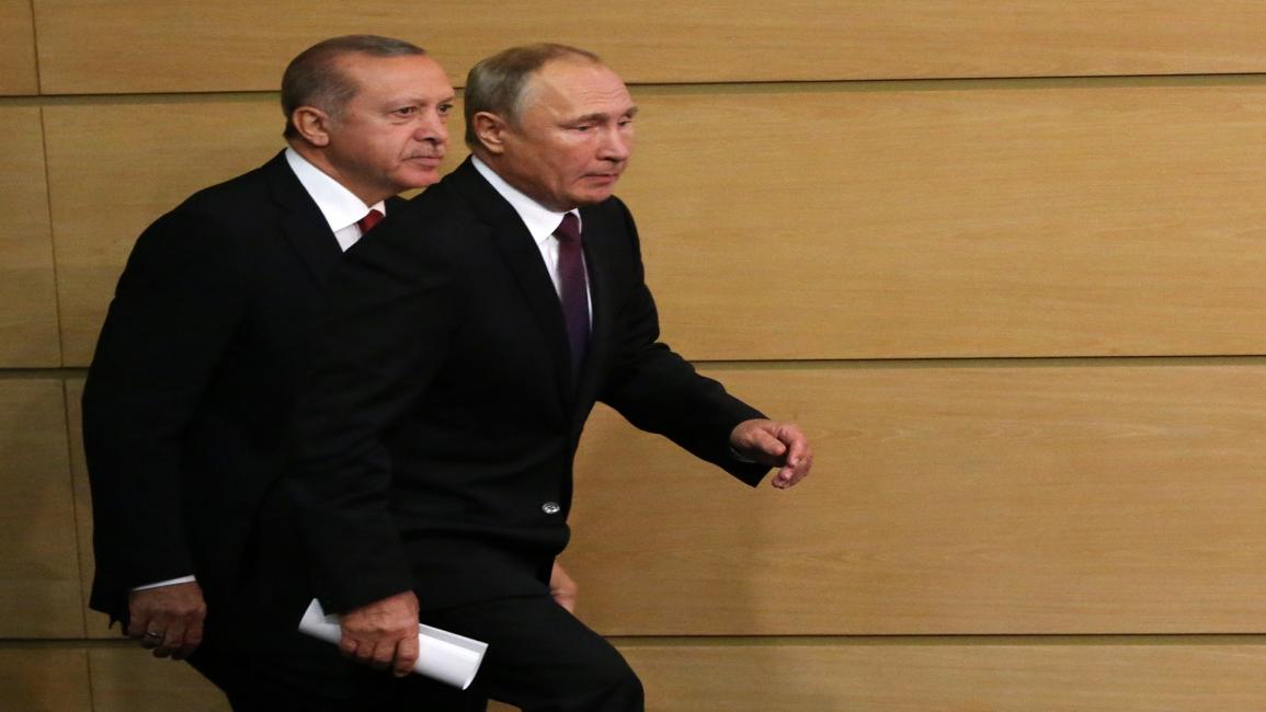 فلاديمير بوتين ورجب طيب أردوغان/Getty