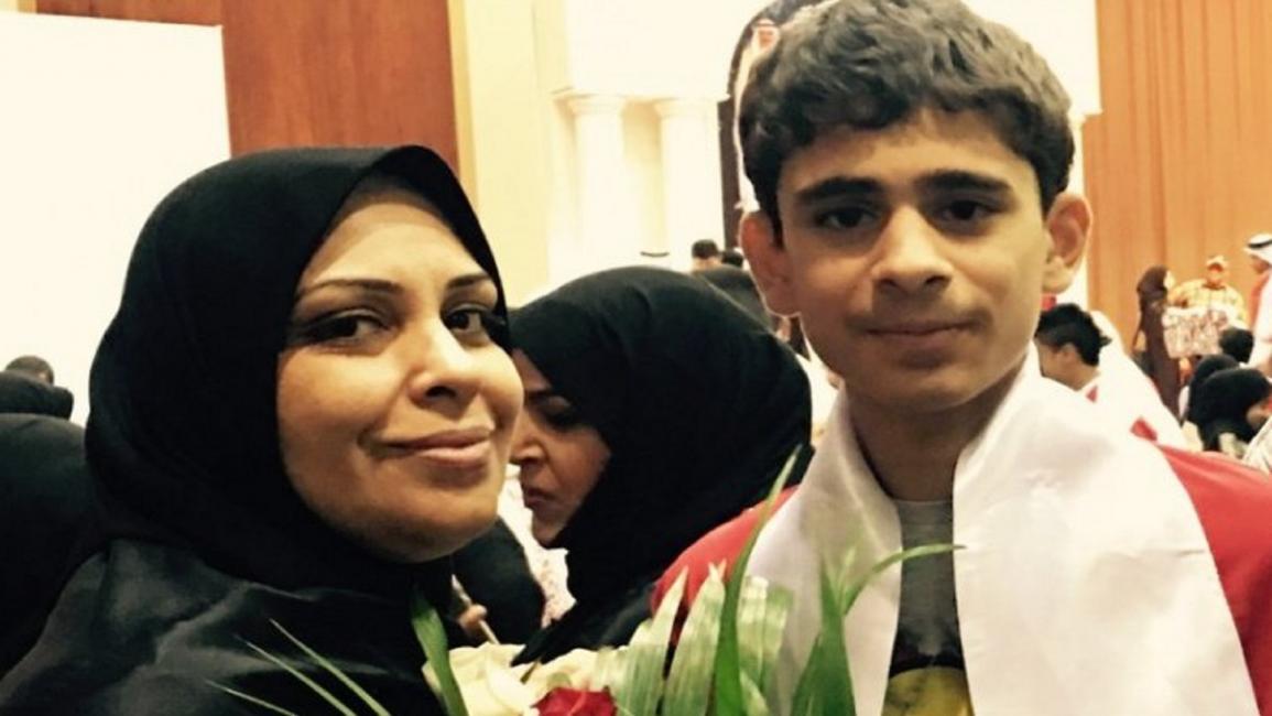 البحرينية هاجر منصور معتقلة لقرابتها بالمعارض سيد الوداعي (تويتر)