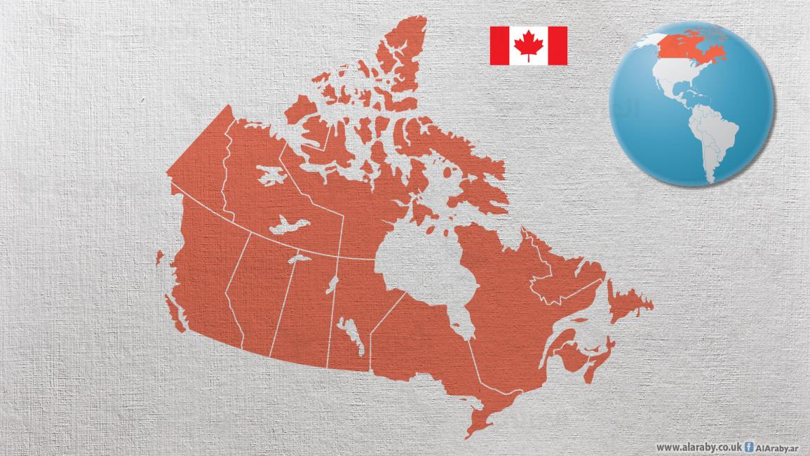 خريطة كندا 