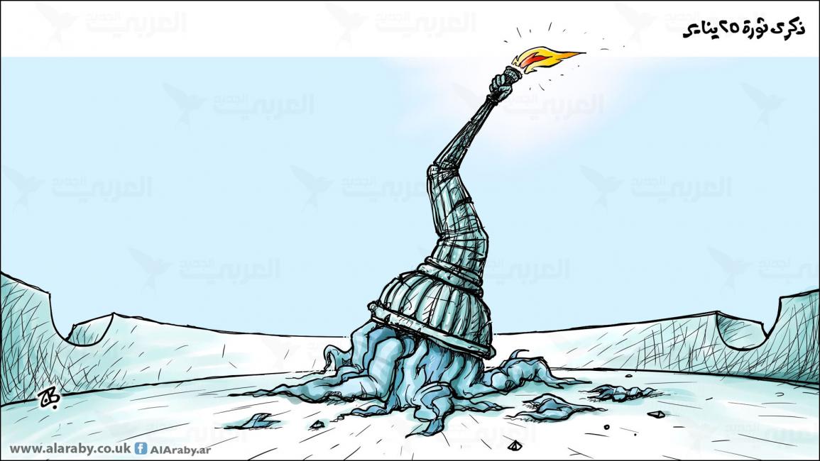 كاريكاتير ذكرى الثورة / حجاج