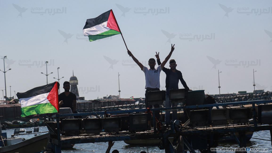 مسير بحري في غزة رفضاً للحصار وتقليص مساحة الصيد