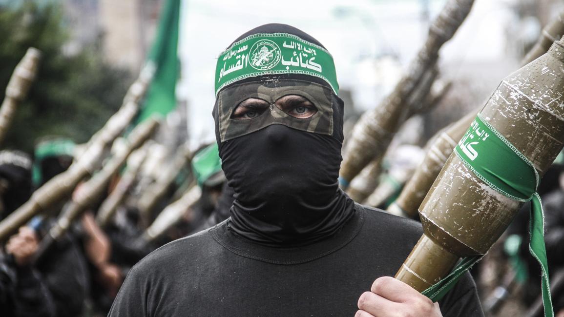 عرض عسكري لكتائب القسام في غزة