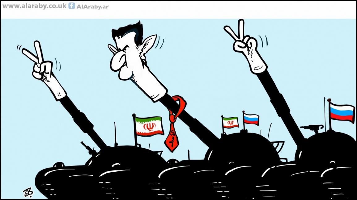 كاريكاتير ١ اكتوبر نظام بشار - حجاج 