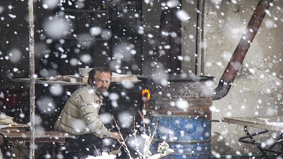 البرد قارس في غوطة دمشق