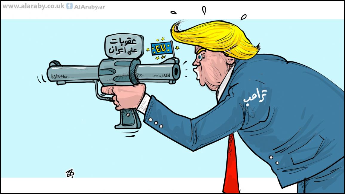 كاريكاتير عقوبات ايران / حجاج