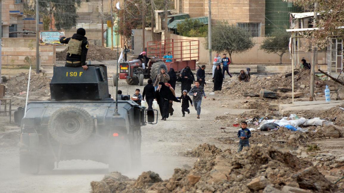 العراق/معركة الموصل مدنيون/سياسة/محمود السامرائي/فرانس برس