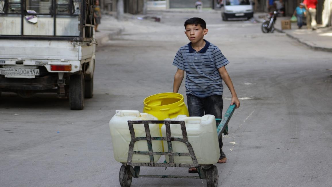انقطاع مياه الشرب عن دمشق على غرار حلب (الأناضول)