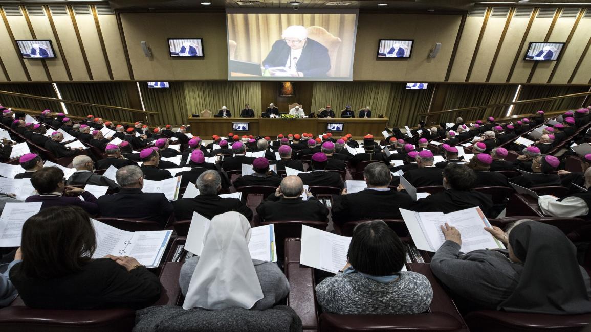 إحدى جلسات قمة الفاتيكان بخصوص الاعتداءات الجنسية على القصر(Getty)