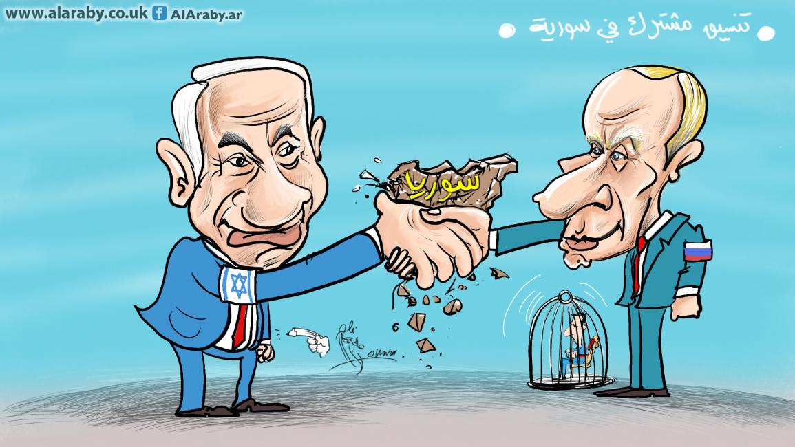 كاريكاتير نتنياهو وبوتين / حمرة