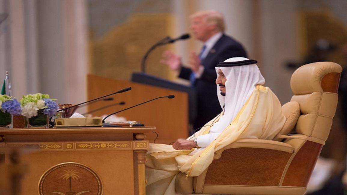 السعودية/سياسة/الملك سلمان وترامب/(بندر الجلود/الأناضول)