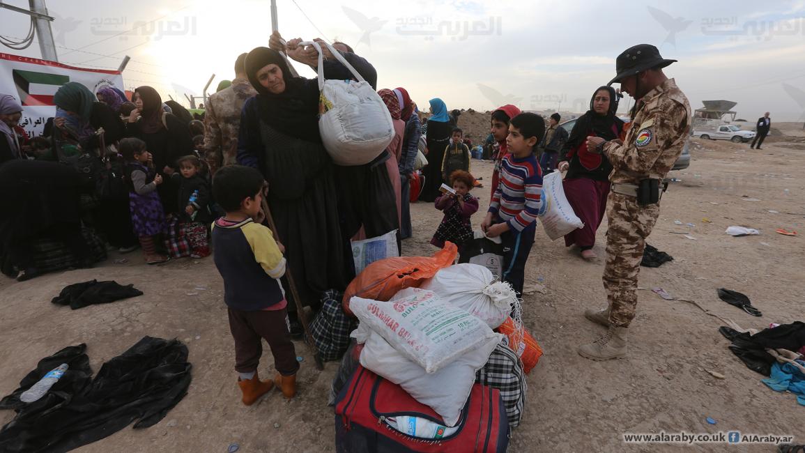النازحين في محور خازر شرق الموصل