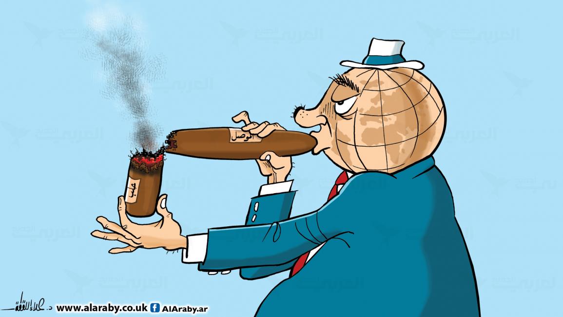 كاريكاتير حلب والموصل / علاء