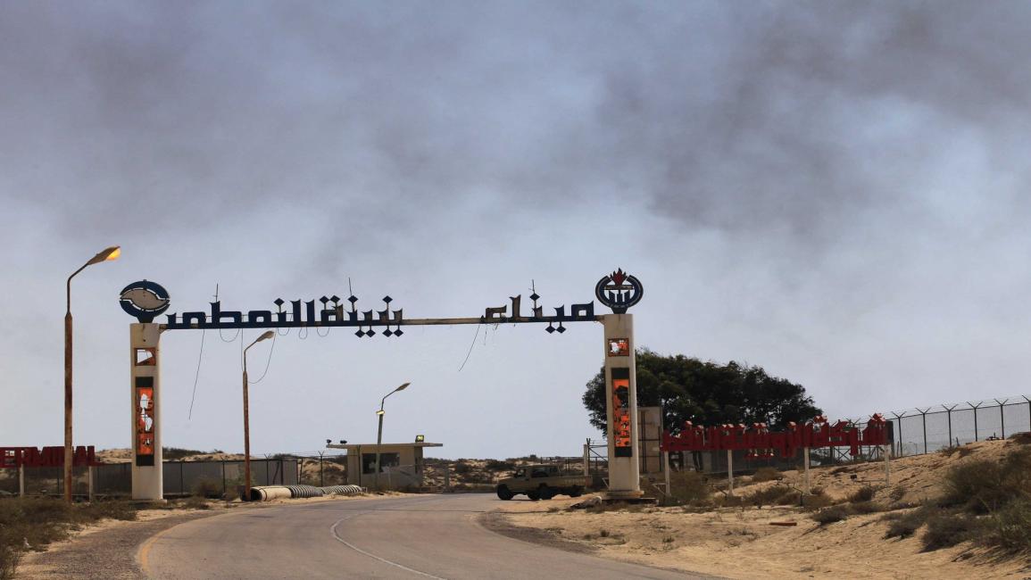 ليبيا-برقة- بنغازي- توقف العمل بموانئ النفط 