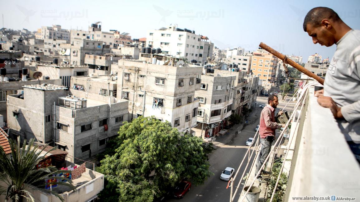 عمال بناء في غزة- محمد الحجار