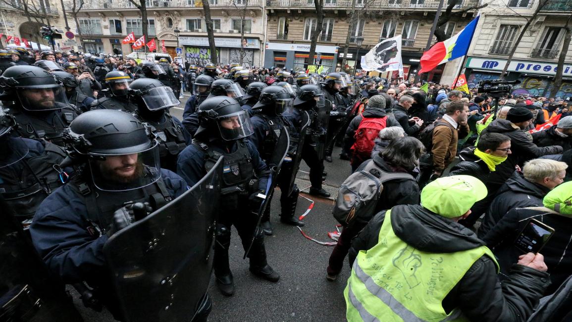 مظاهرات فرنسا (Getty)