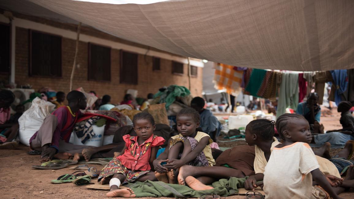 أطفال نازحون من جنوب السودان بسبب الحرب - جيتي