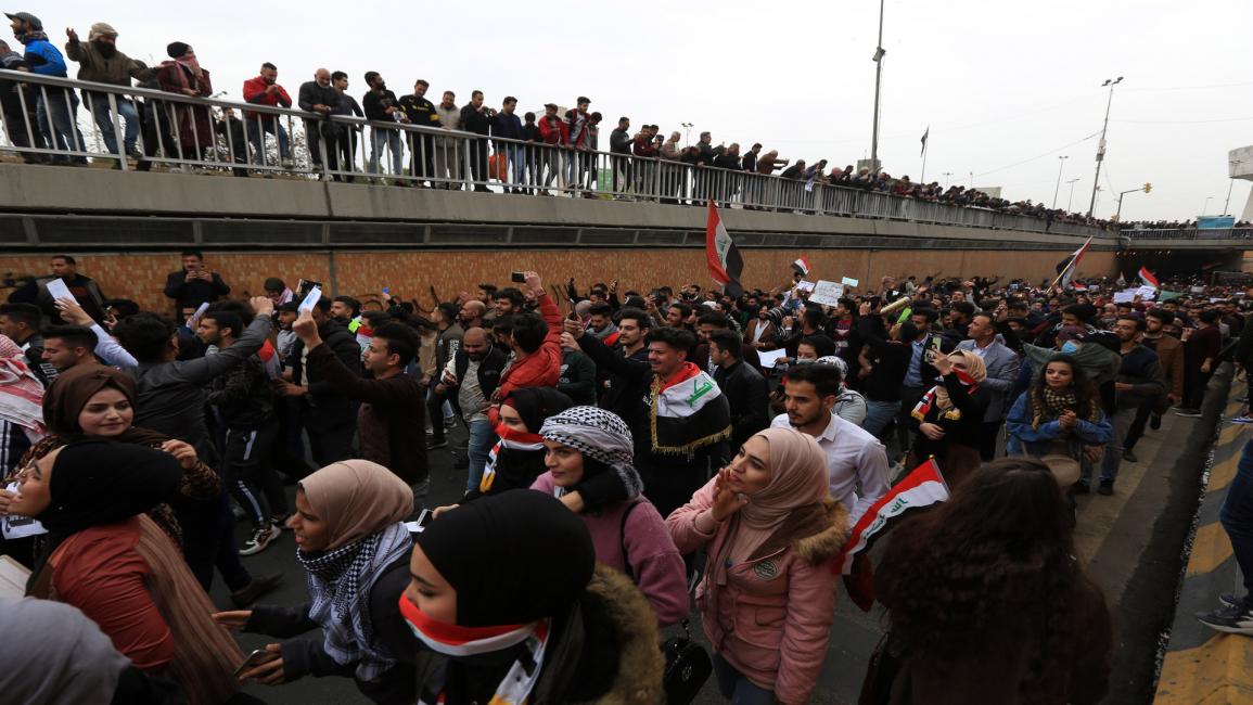سياسة/احتجاجات العراق/(مرتضى السوداني/الأناضول)
