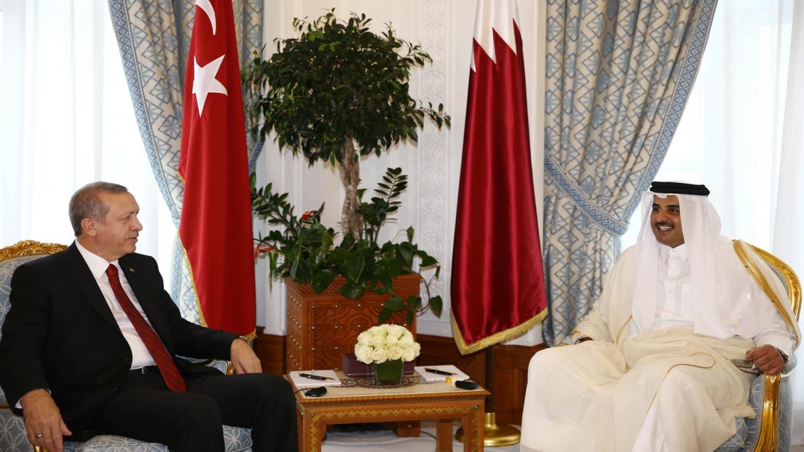 قطر/سياسة/الشيخ تميم وأردوغان/(الأناضول)