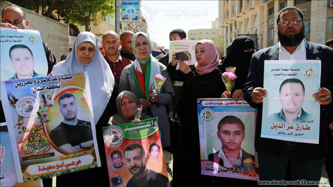 وقفة احتجاجية بغزة ضد الاعتقال الإدراي(عبد الحكيم أبو رياش)