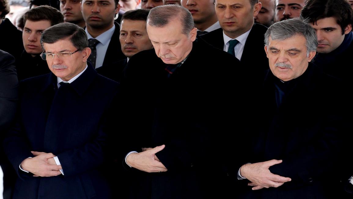 أردوغان وأوغلو وغول