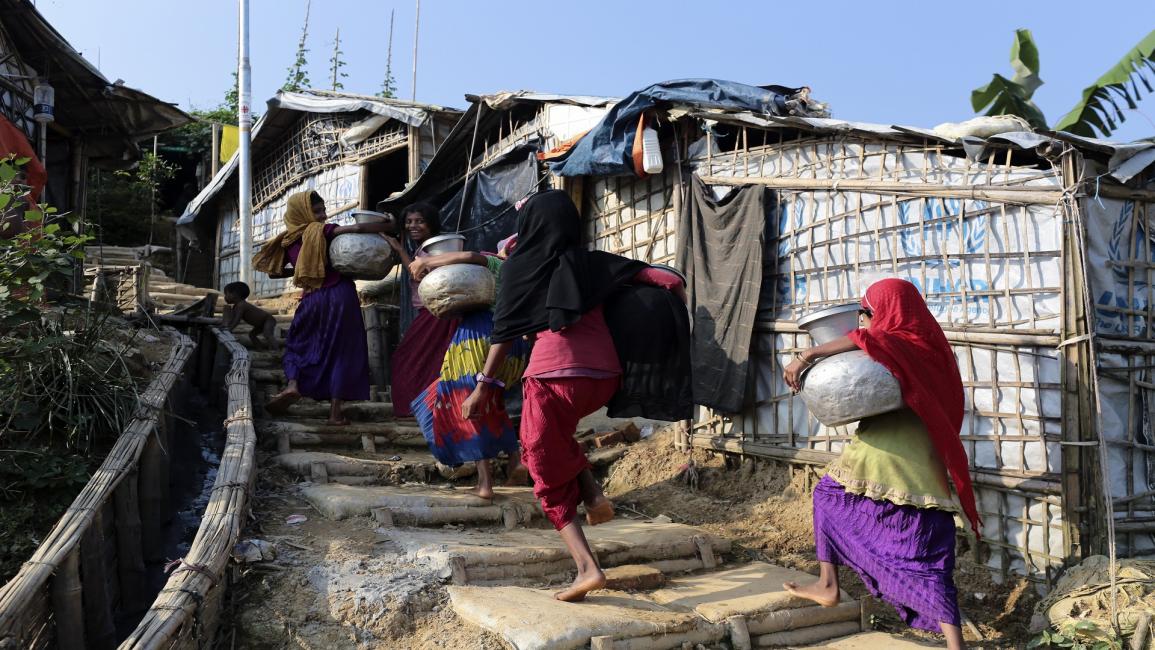 لاجئون من الروهينغا في بنغلاديش(كازي صلاح الدين رازو/Getty)