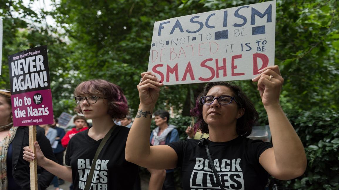 تظاهرة ضد الفاشية في لندن- Getty