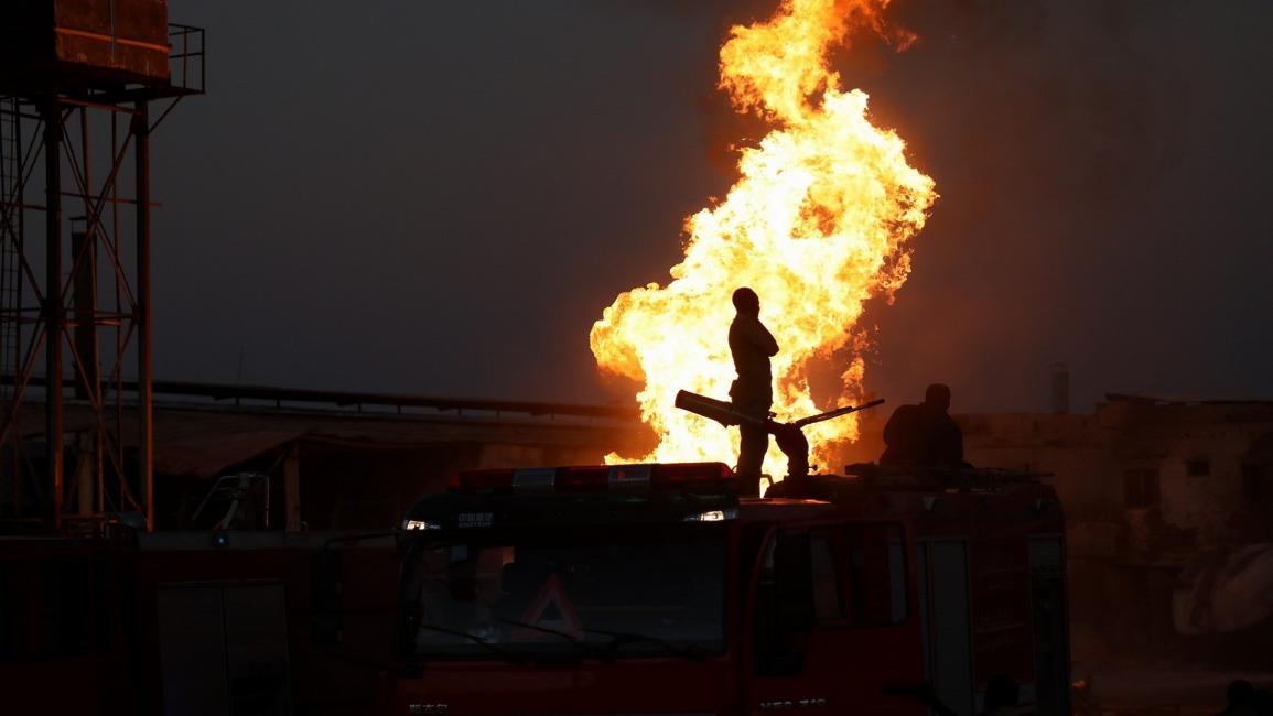 حريق وانفجار مصنع سيراميك في السودان 1 - مجتمع