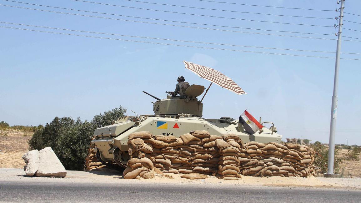 حاجز الجيش المصري في سيناء (GETTY)