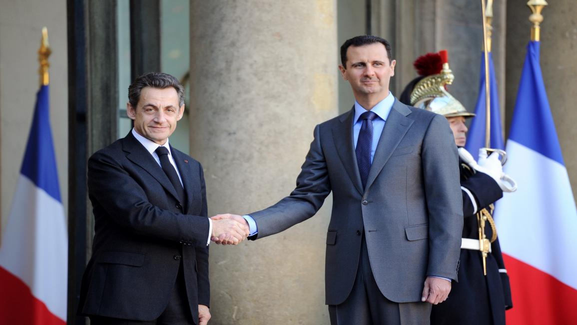 ساركوزي والأسد