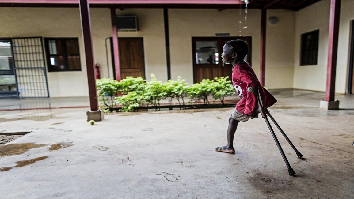 طفل جنوب سوداني مبتور الساق- فرانس برس