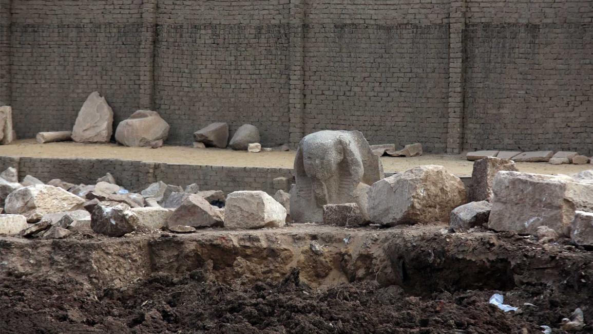 الآثار المصرية تترك رأس رمسيس الثاني بالمطرية (العربي الجديد)