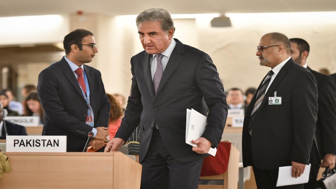 وزير الخارجية الباكستاني بمجلس حقوق الإنسان (فرانس برس)
