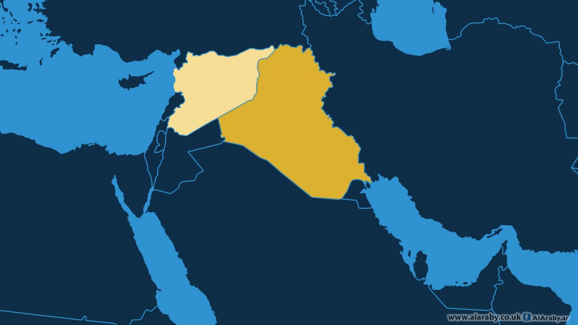 خريطتي العراق وسورية