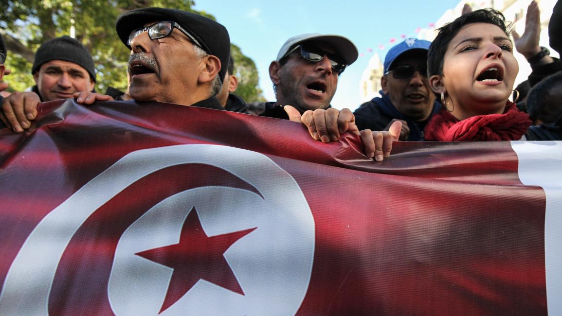 تونسيون في الذكرى السابعة للثورة - تونس - مجتمع