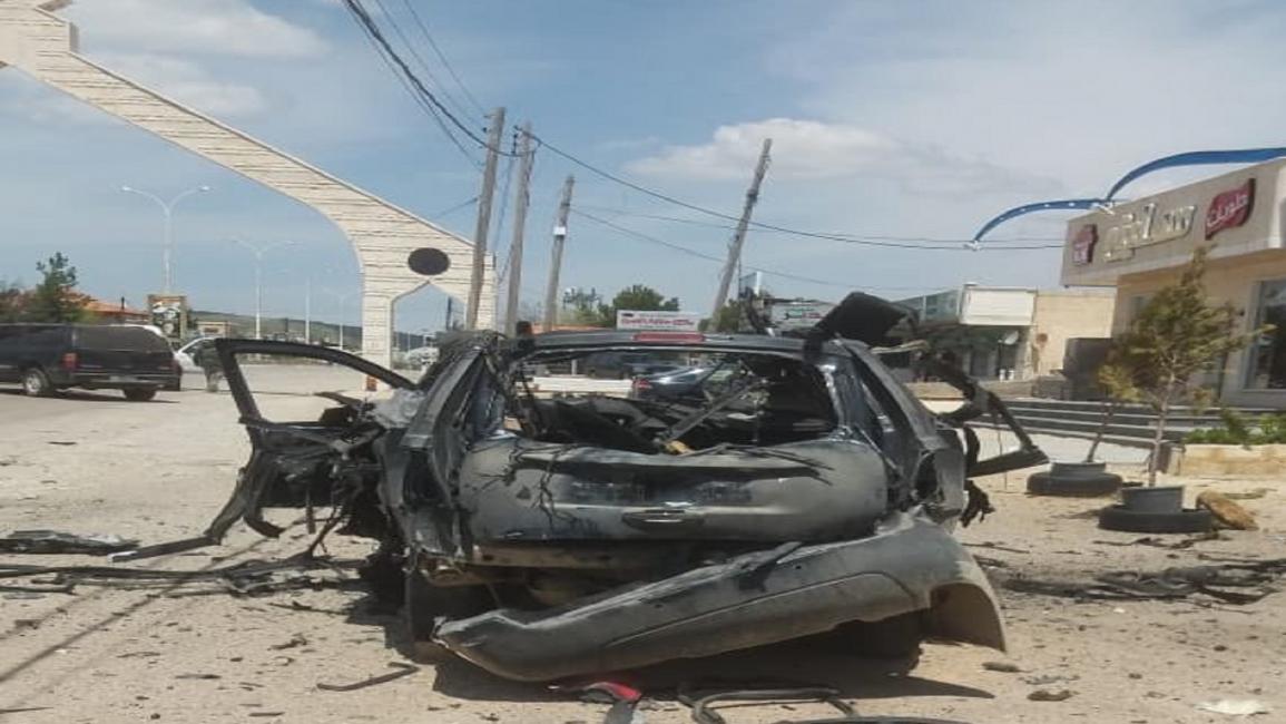 استهداف سيارة تابعة لحزب الله عند الحدود اللبنانية السورية-سياسة-تويتر