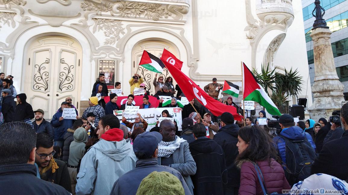 تضامن التونسيين مع فلسطين(العربي الجديد)