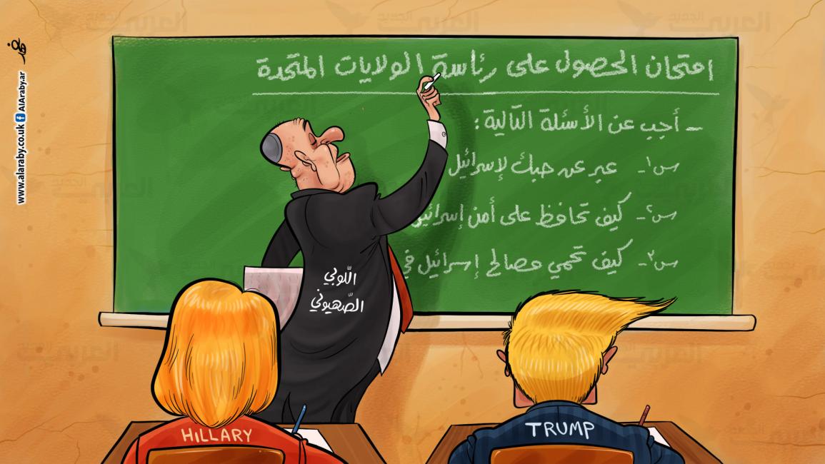 كاريكاتير اللوبي الصهيوني / حجاج