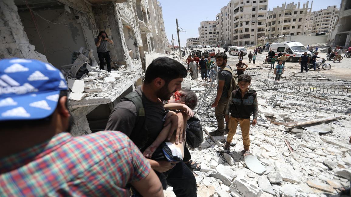 سياسة/ضحايا مدنيون سوريون/(عمر حاج قدور/فرانس برس)