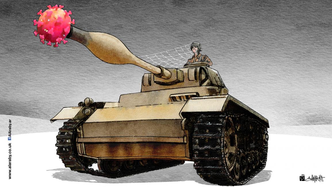 كاريكاتير الحرب وكورونا / حيدري